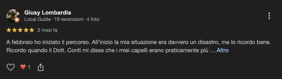 Hairclinic recensioni positive negative