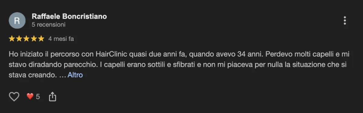 Hairclinic recensioni positive negative