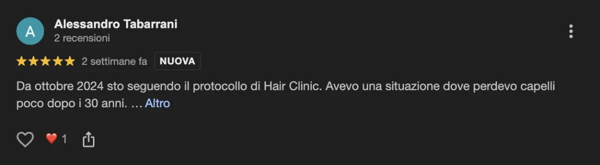 Hairclinic recensioni positive negative