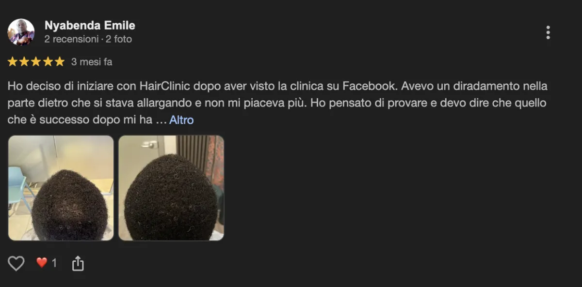 Hairclinic recensioni positive negative