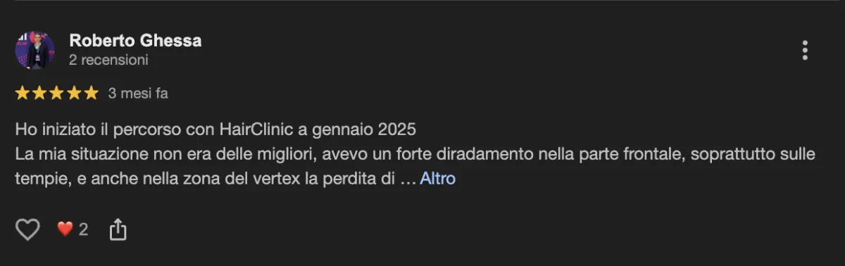 Hairclinic recensioni positive negative