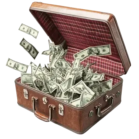 Suitcase of Cash representing making more profit with The Plan to Profit