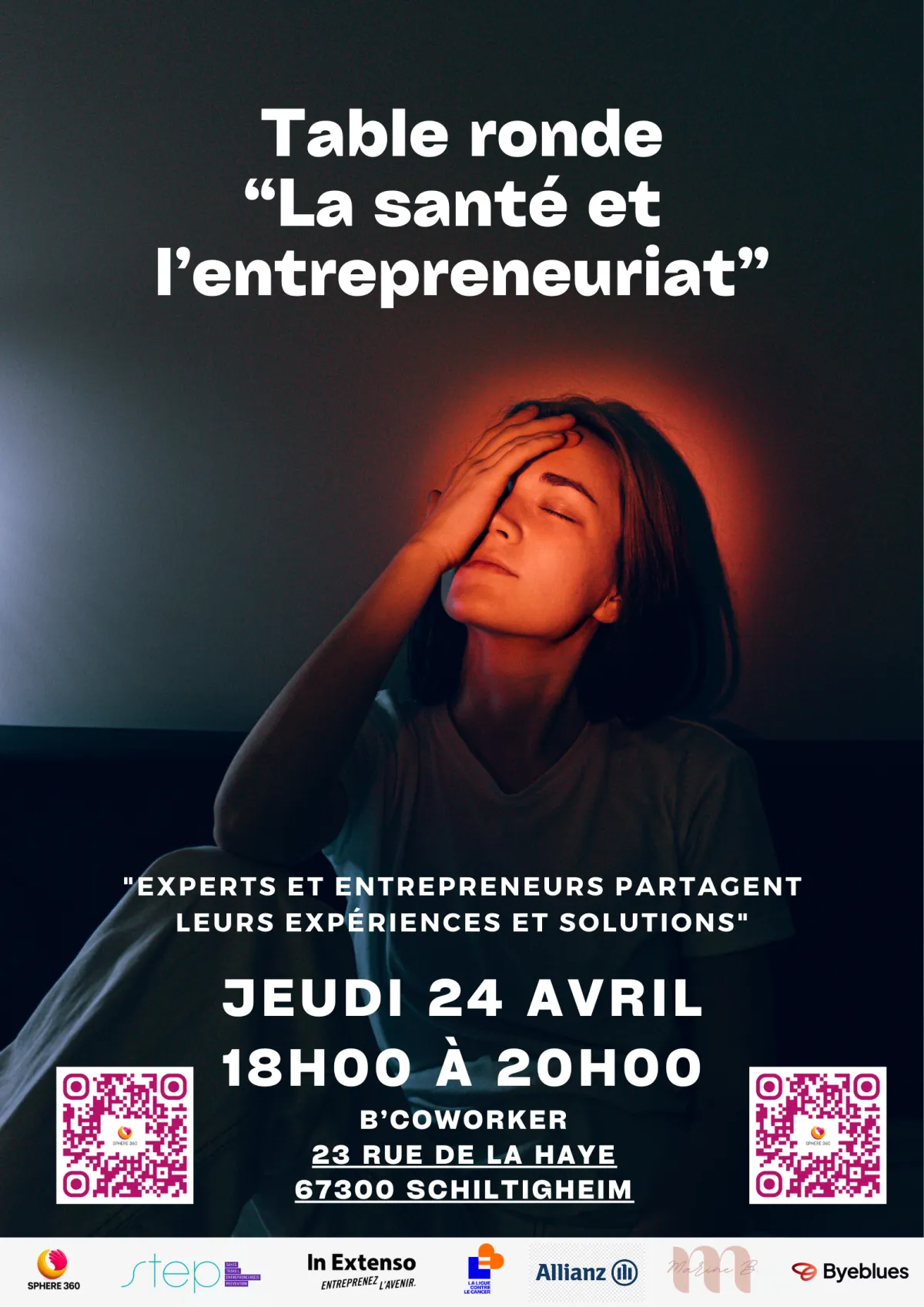 TABLE RONDE SPHERE 360  LA SANTÉ ET L'ENTREPRENEURIAT - STRASBOURG