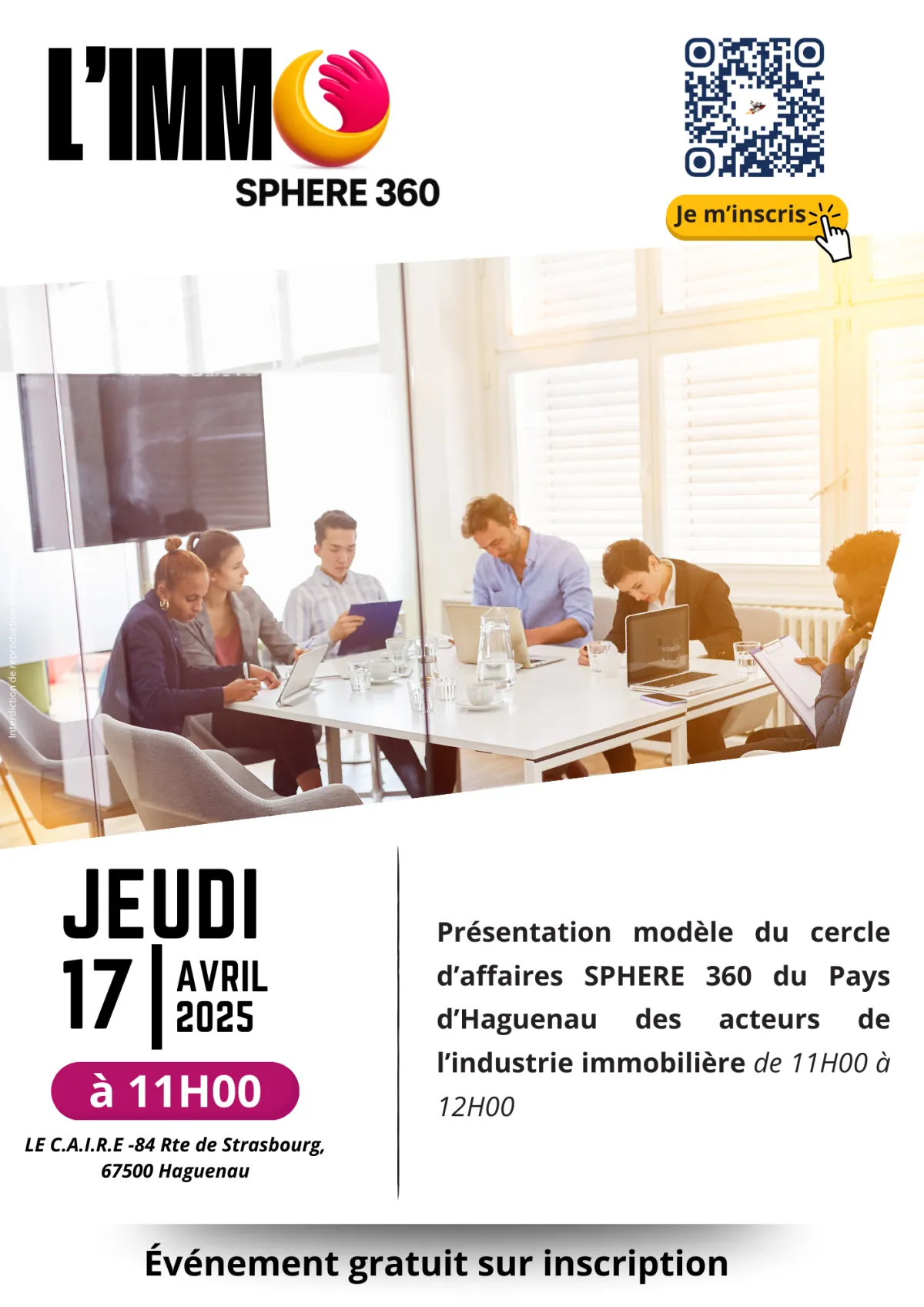 RÉUNION D'INFORMATIONS - CERCLE SPHERE 360 - HAGUENAU