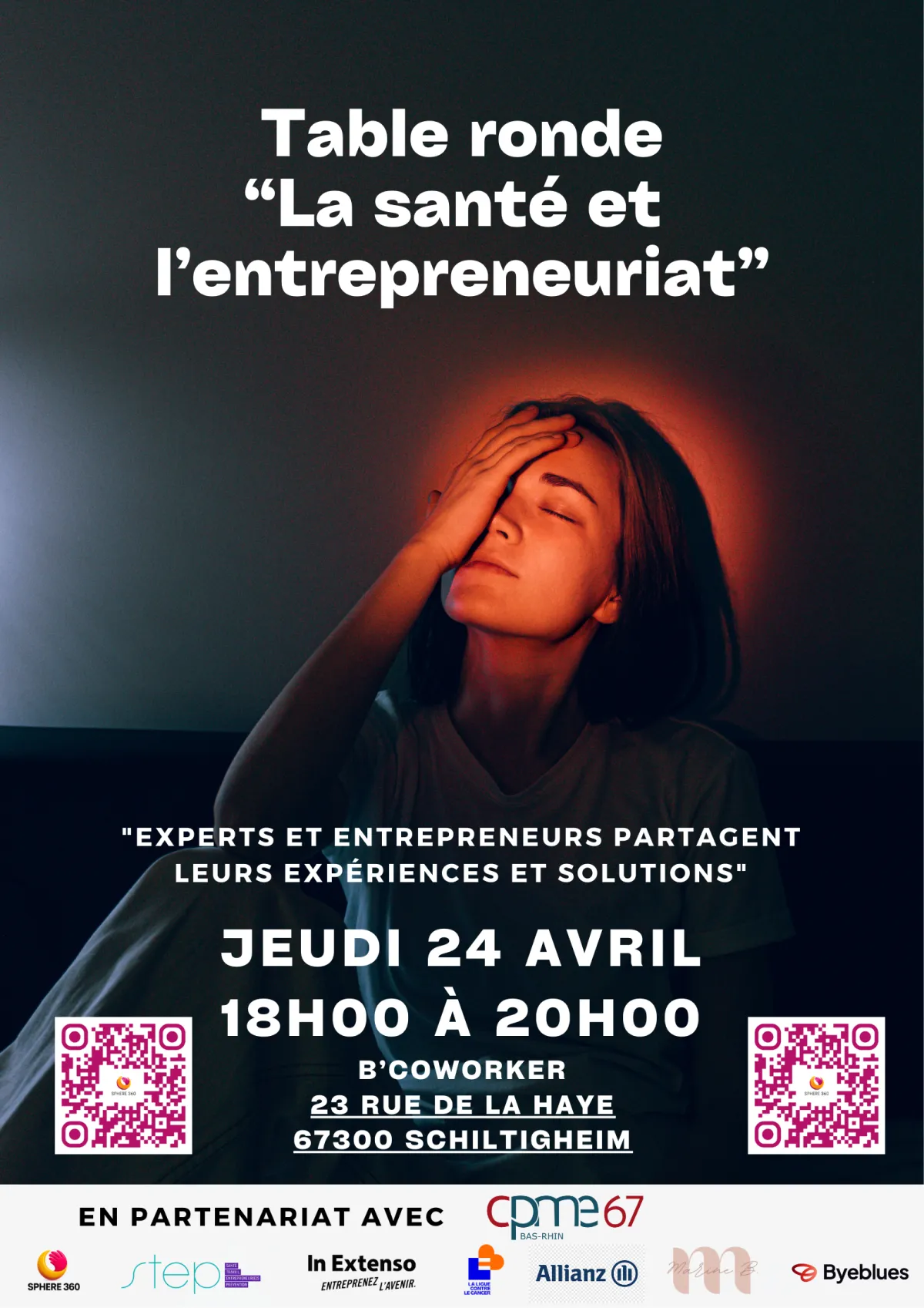 TABLE RONDE SPHERE 360 - "La santé et l'entrepreneuriat "