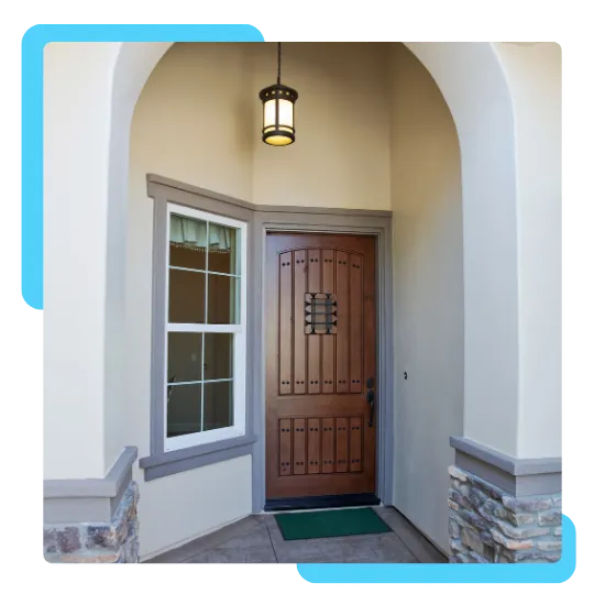 Door installers in Pasadena CA preparing a new door