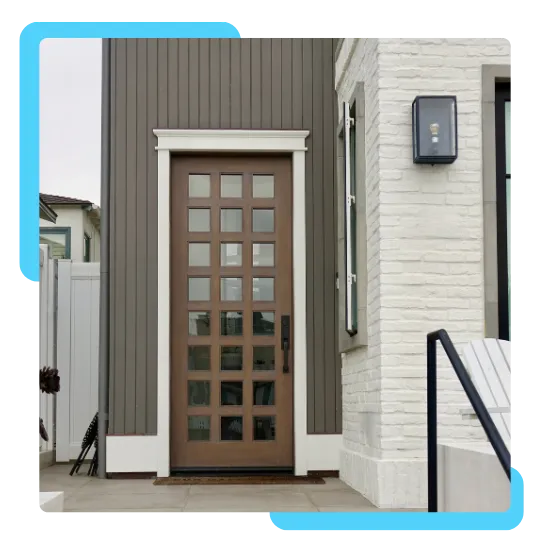 Commercial door installation in Burbank for a business entrance 
