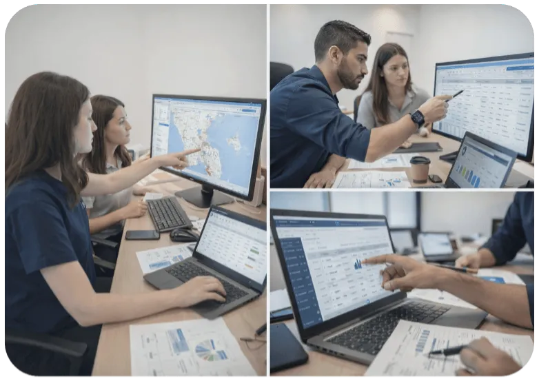 Equipo Mercotruck operaciones de transporte internacional en rutas del Cono Sur