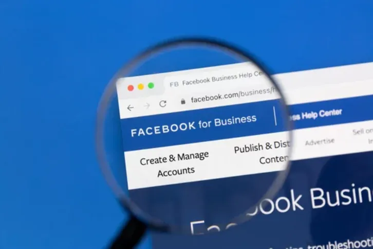 Magnified Facebook Business Manager dashboard used for Meta Ads campaign management.