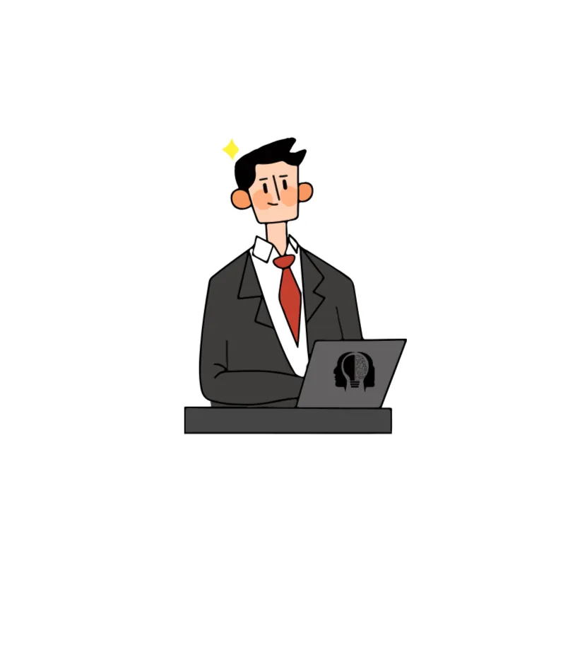 Icon of a local SEO expert with a laptop.