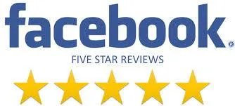 Facebook 5-star review badge for JunkPro Dumpster Rental