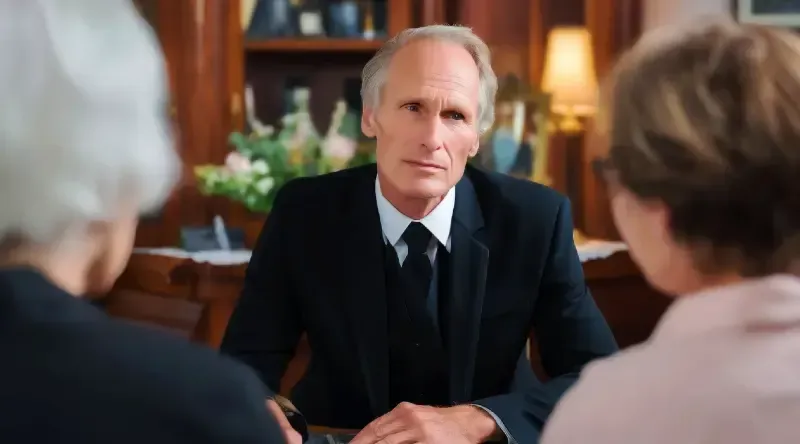 Funeral director advising a family — Uitvaartzorg