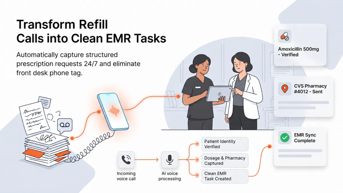 Reduce Refill Call Volume with an AI Medical Receptionist