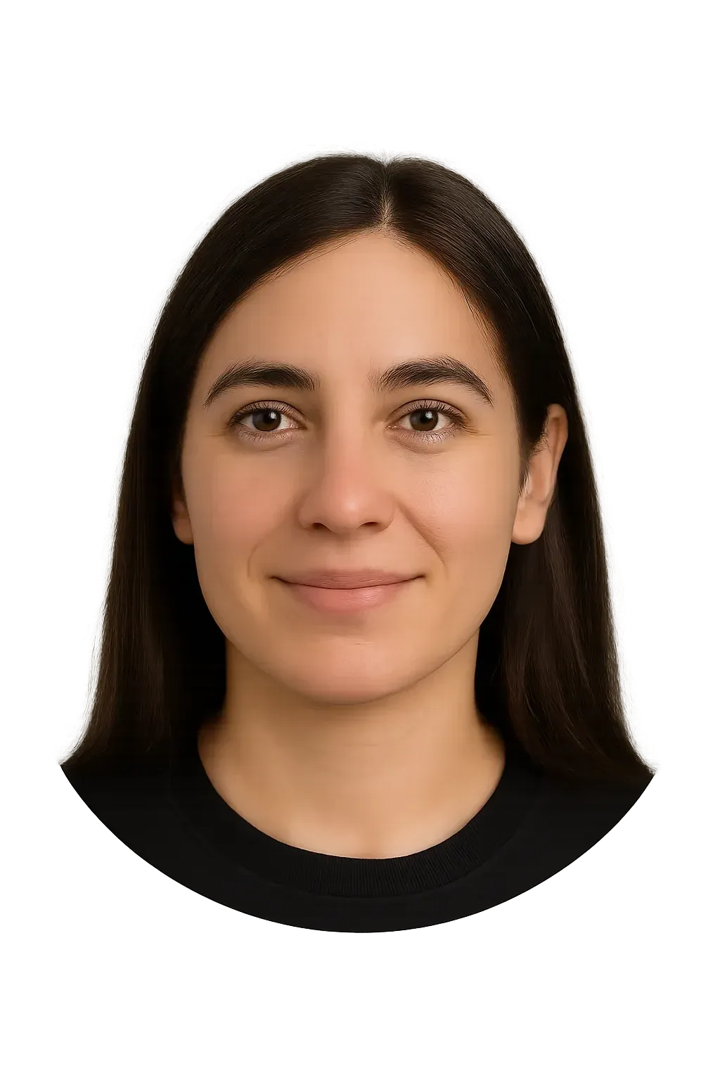 Rostro sonriente de María Fernanda, clienta satisfecha, como parte de un testimonio de compra en la página. La imagen muestra confianza y satisfacción con el producto (TV Stick Android). Ideal para secciones de testimonios, pruebas sociales y fortalecer la credibilidad de la marca FlixTV.