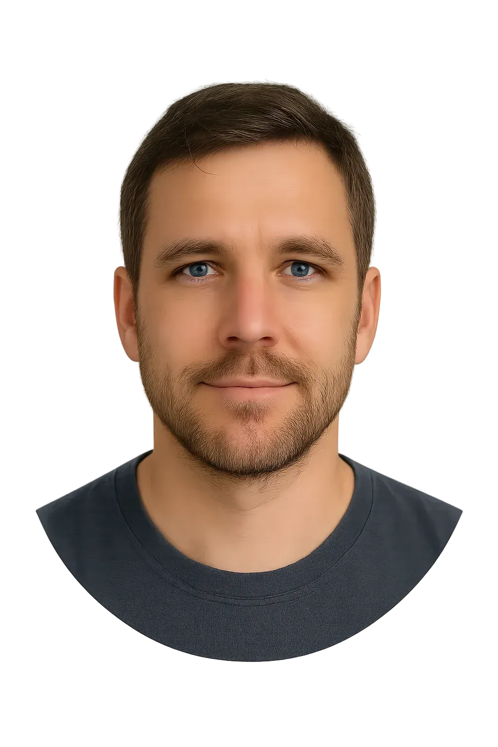 Imagen de un cliente sonriente y satisfecho, representando un testimonio positivo sobre la compra del TV Stick Android. La fotografía transmite confianza y la buena experiencia del usuario con el producto. Refuerza la credibilidad y la prueba social en la sección de testimonios.