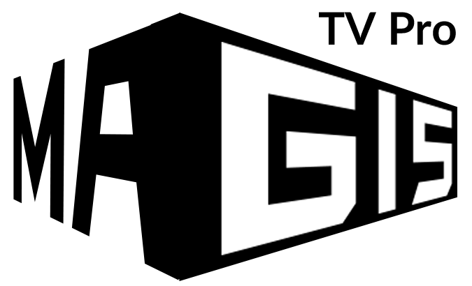 Logo de Magis TV Pro en el encabezado principal de la página