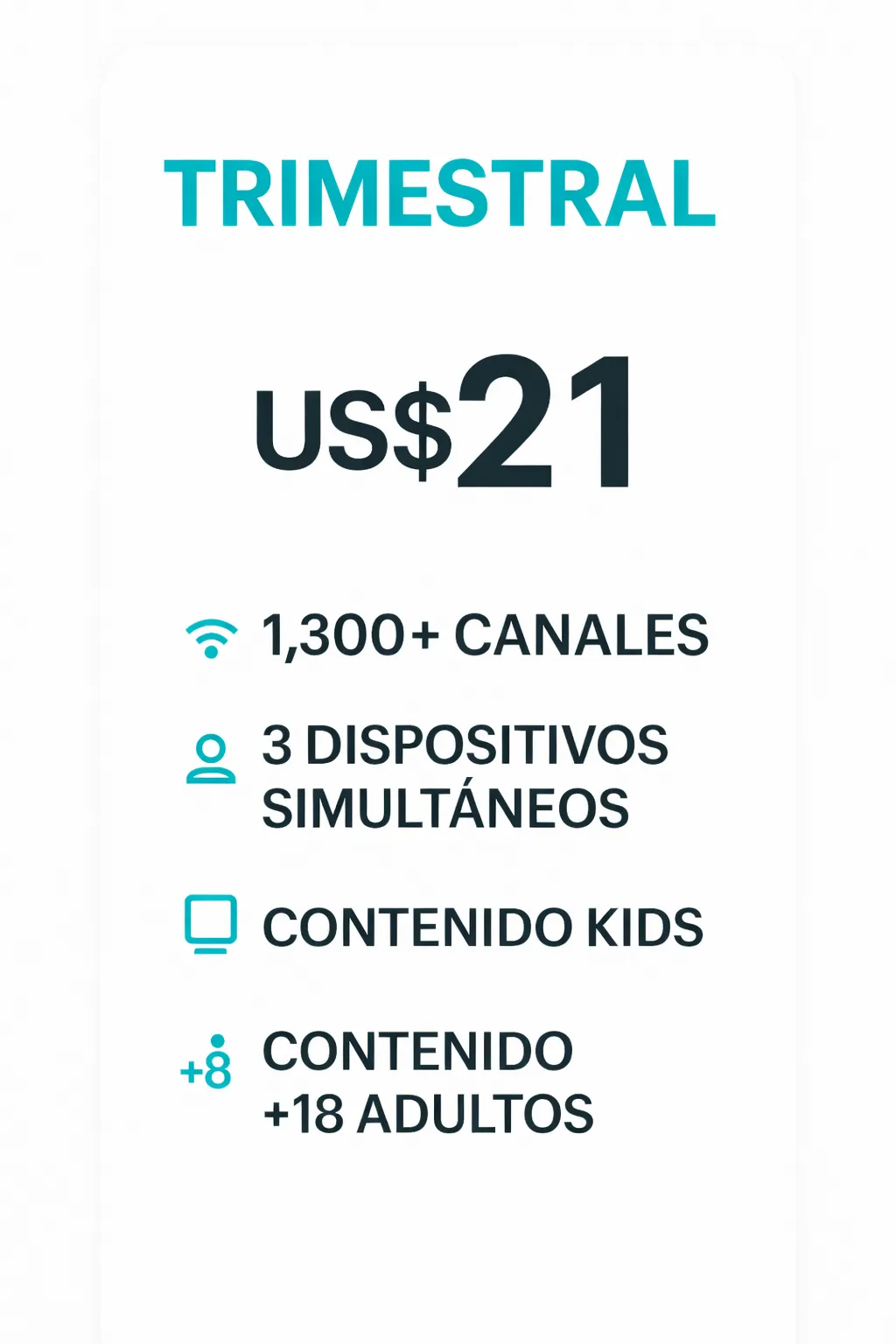 imagen plan trimestral magis tv pro 21 usd