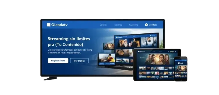 Oleada TV plataforma de streaming en múltiples dispositivos