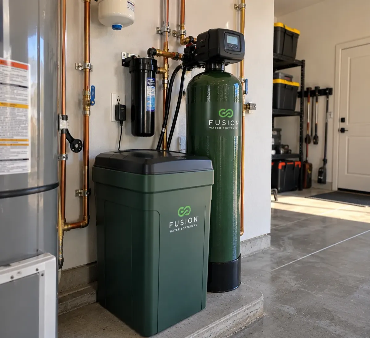 a new water softener installed in Gilbert AZ by Kaylormade Plumbing.