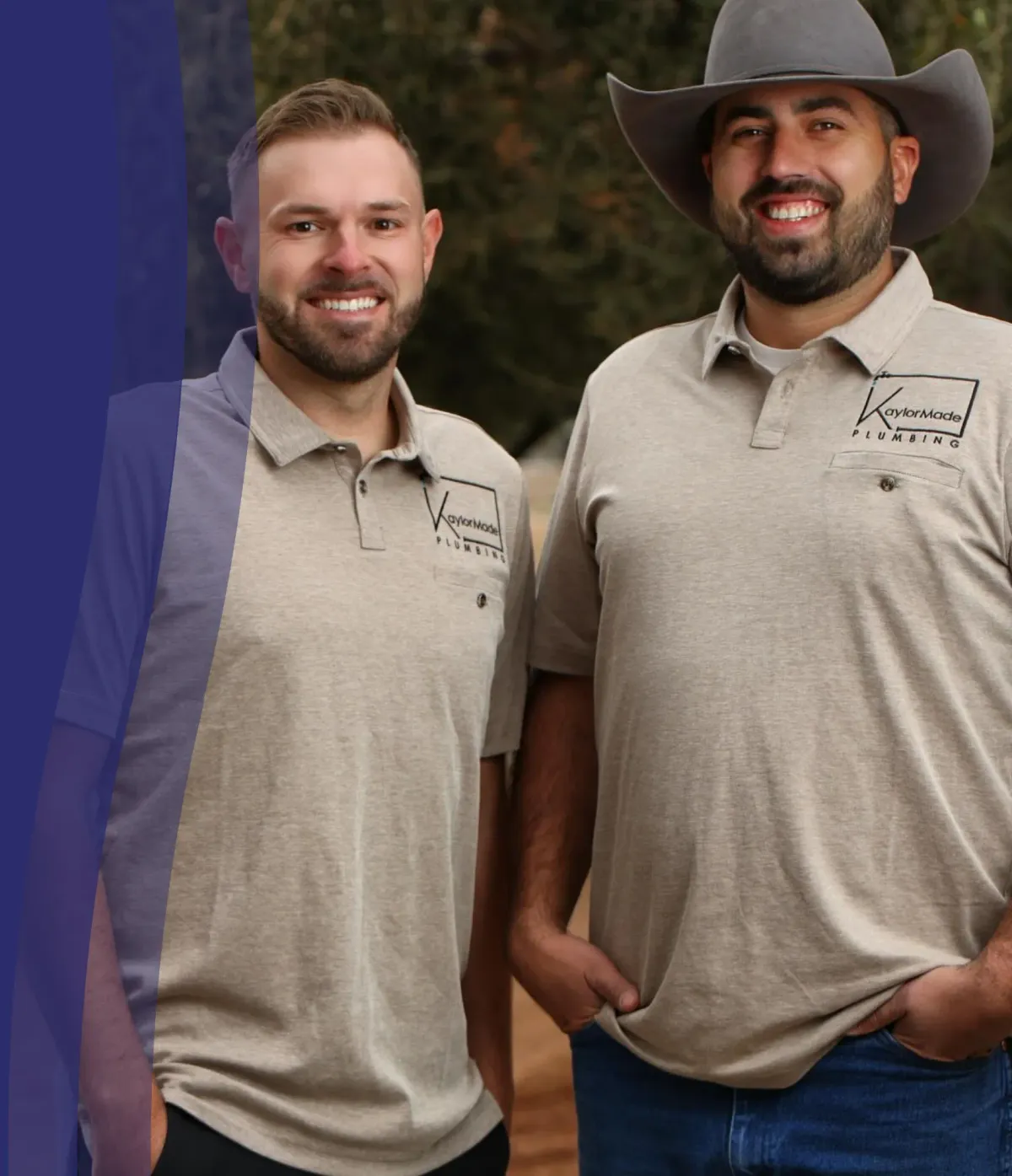 zach and kaylor, the owners of Kaylormade Plumbing