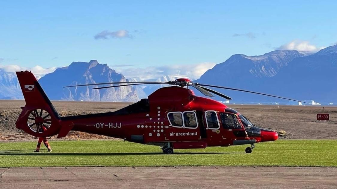 Helipad in Qaarsut