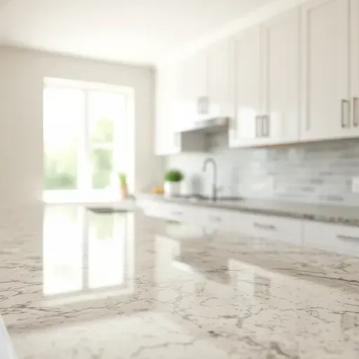 Close-up of a polished ceramic tile backsplash with intricate patterns in a modern Arlington TX kitchen featuring sleek cabinetry and granite countertops