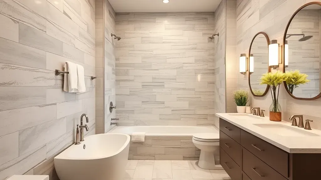 Bathroom Tile Installation projects in Arlington TX showcasing stylish designs and expert craftsmanship