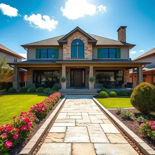 Completed General Contractor project in Crandall TX showcasing a stunning residential home with exquisite landscaping.