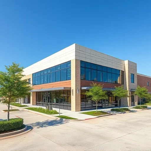 Completed General Contractor project in Arlington, TX showcasing modern architectural design and landscaping features.