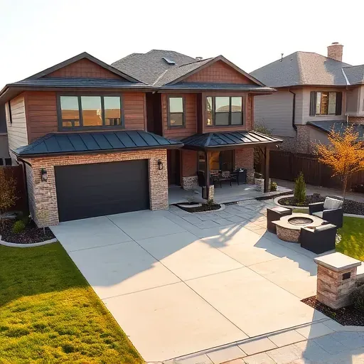 Modern residential home in Central Mansfield TX features elegant architecture, stylish facade, and inviting outdoor space.