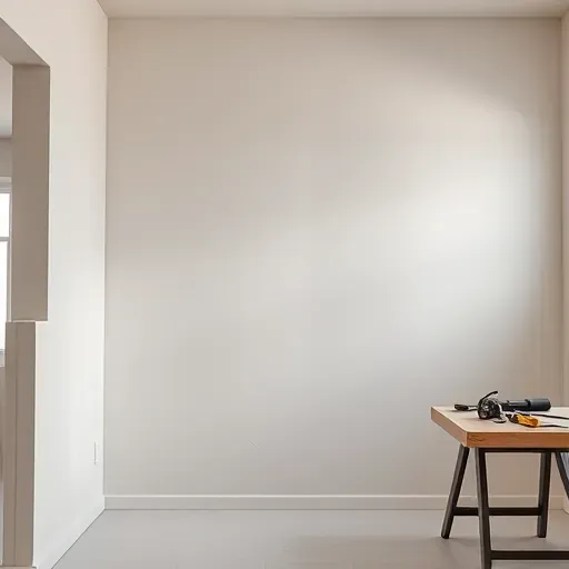 Finished drywall installation with smooth seams and neutral walls in a bright, professional interior in Arlington TX