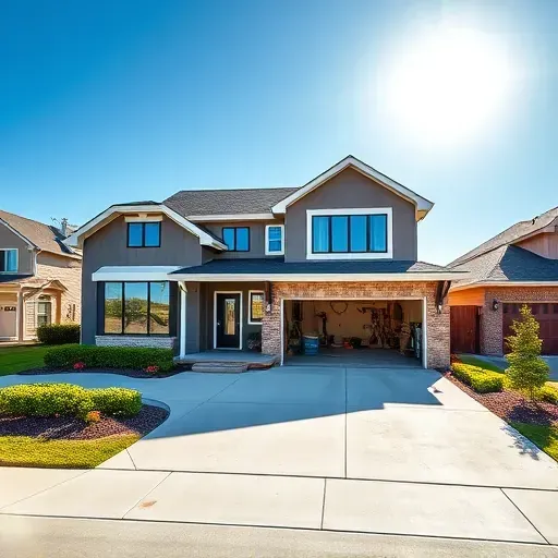 Completed General Contractor project in South Euless, TX features a modern home with lush landscaping and inviting porch.