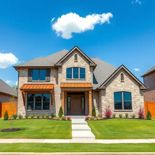 Completed General Contractor project in East Euless TX featuring a modern home with energy-efficient windows and beautiful landscaping.