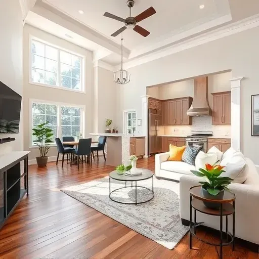 Bright and spacious home interior in South Cedar Hill, TX, with modern kitchen, hardwood floors, and elegant decor.