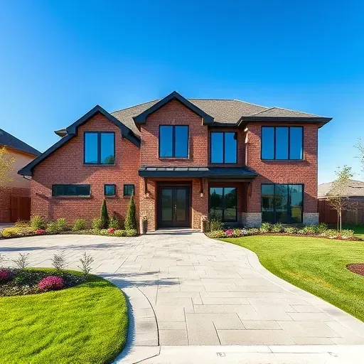 Modern residential home in Arlington TX with landscaped yard, brick and wood siding, and energy-efficient windows.