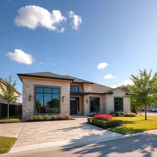 Completed General Contractor project in West Arlington TX showcasing a modern single-family home with stunning architecture