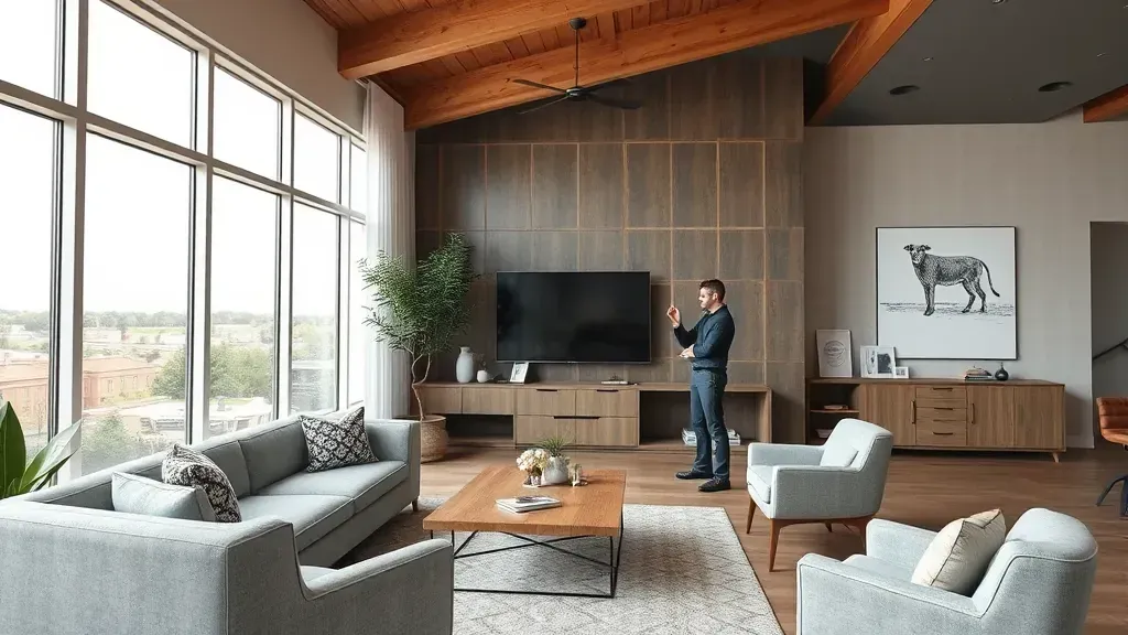 Virtual consultation setting for a General Contractor in Arlington, Texas with a digital workspace and tools.