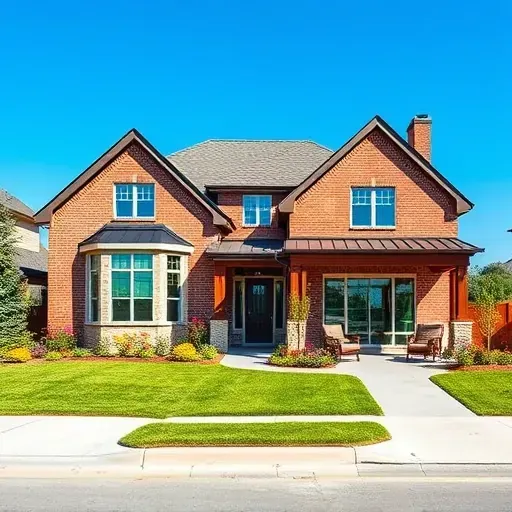 Completed residential project in East Cedar Hill TX showcasing elegant brickwork, large windows, and lush landscaping.