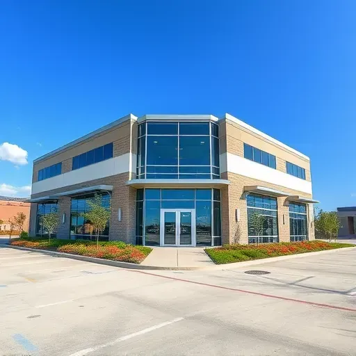 Completed construction project showcasing a General Contractor's work in Arlington TX with modern architecture elements.