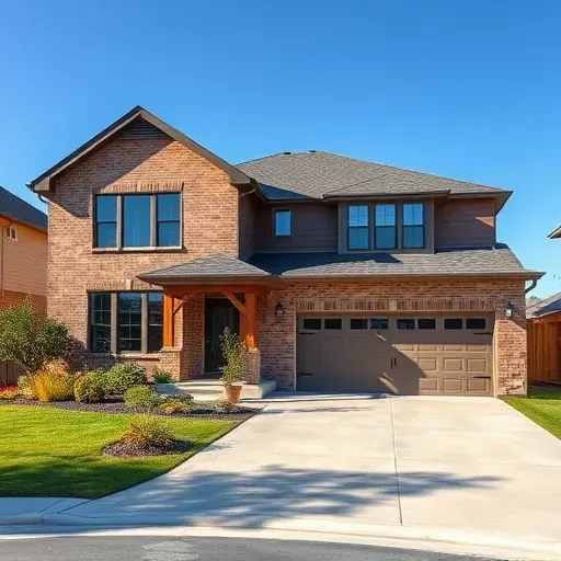 Completed General Contractor project in Crandall, TX featuring stunning modern-traditional home with elegant landscaping.