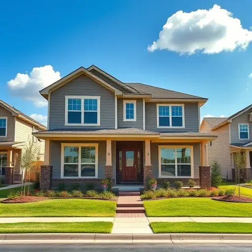 Modern residential home in East Cedar Hill TX showcases craftsmanship with elegant porch and vibrant landscaping.