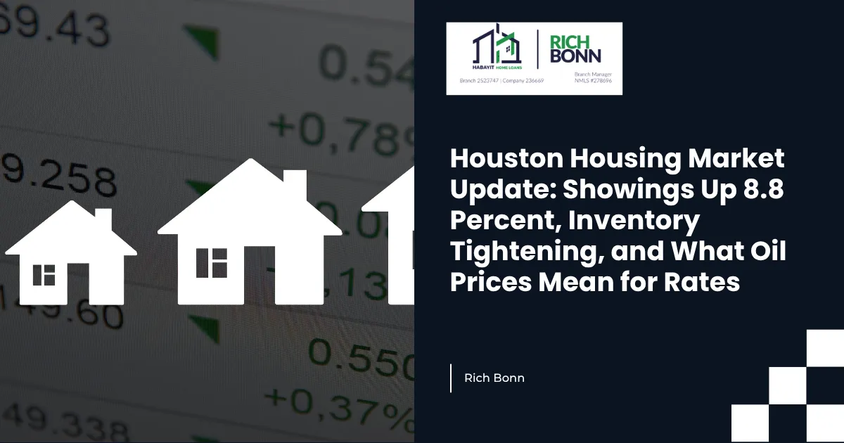 Houston Housing Market Update: Showings Up 8.8 Percent, Inventory Tightening, and What Oil Prices Mean for Rates