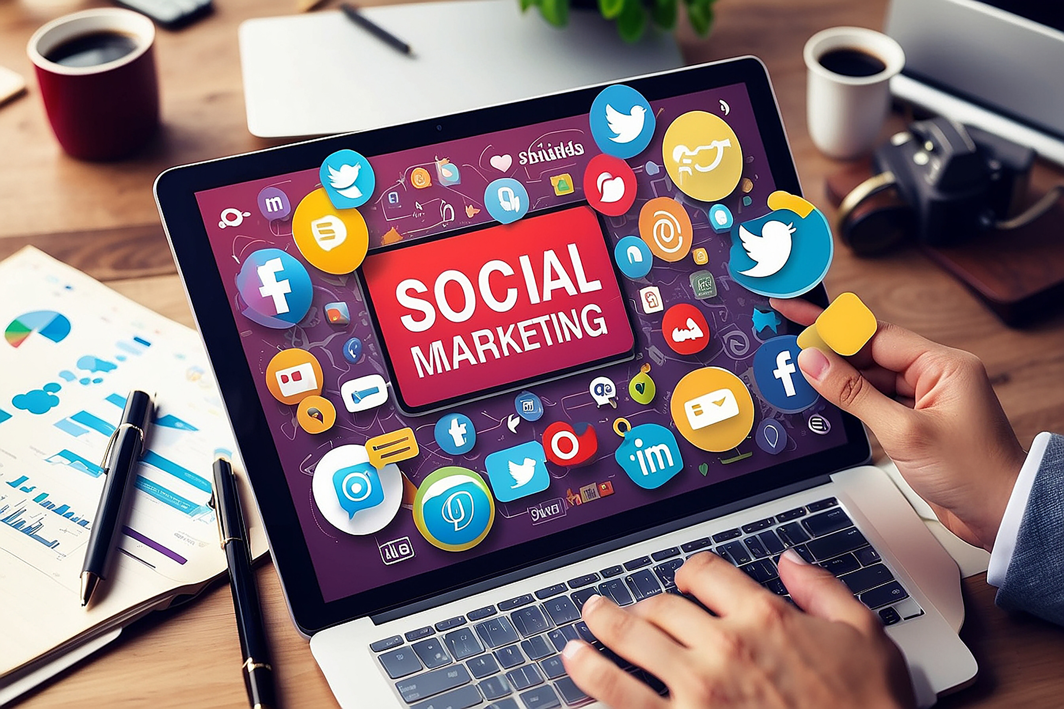 Social media posts grid