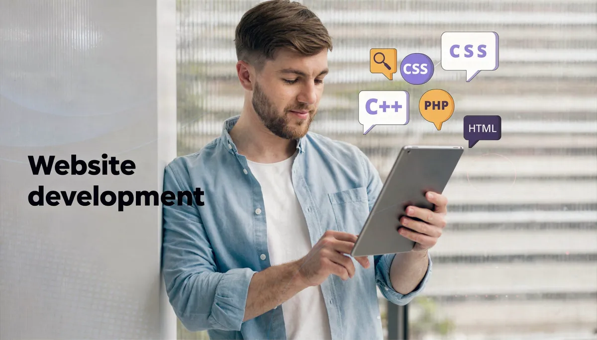 Website development code editor