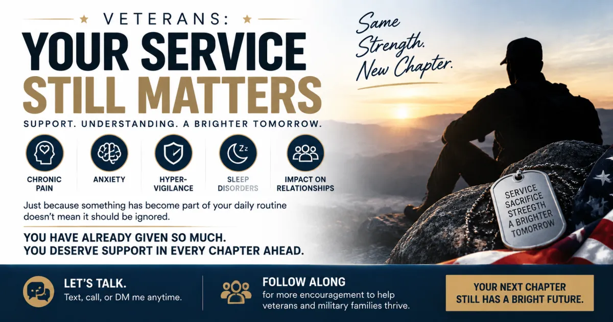 Veterans Living With Chronic Pain Anxiety and Sleep Issues May Be Missing Benefits They Have Earned