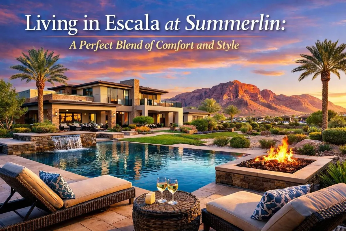 Living in Escala at Summerlin: A Perfect Blend of Comfort and Style