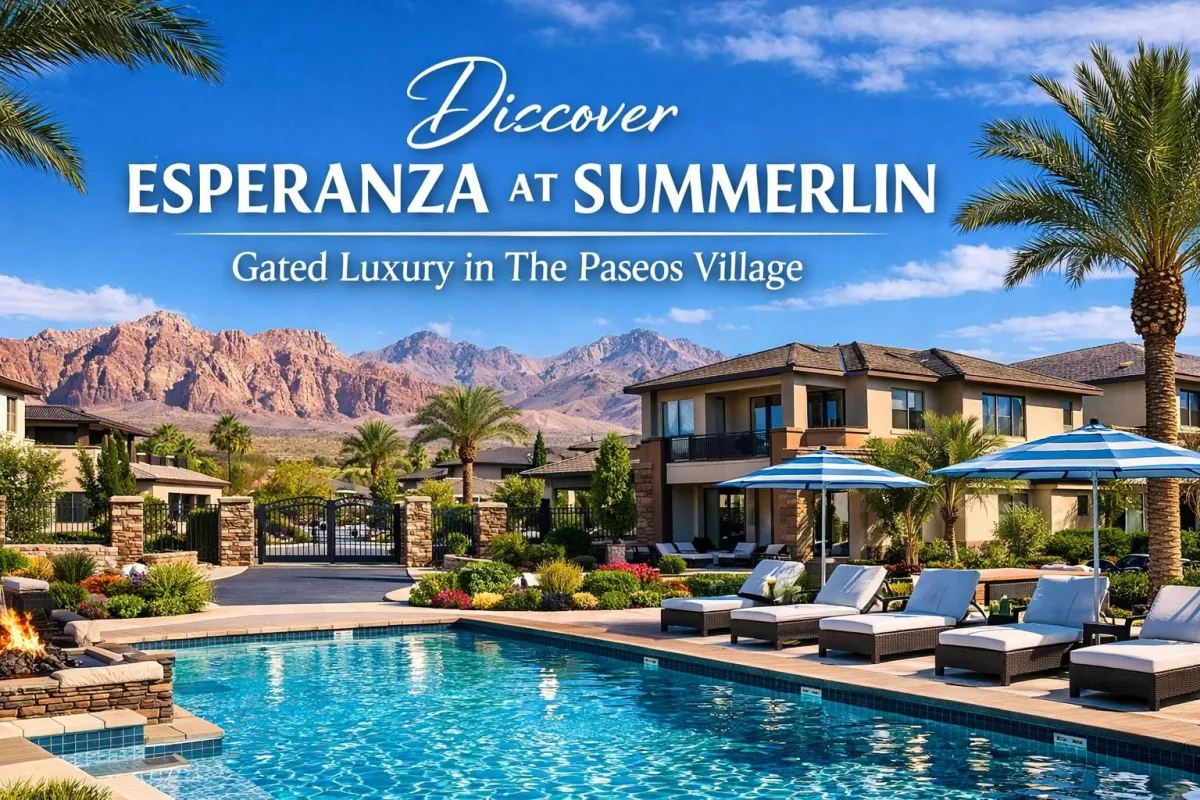 Esperanza at Summerlin Gated Luxury Homes – Paseos Village Las Vegas 89138