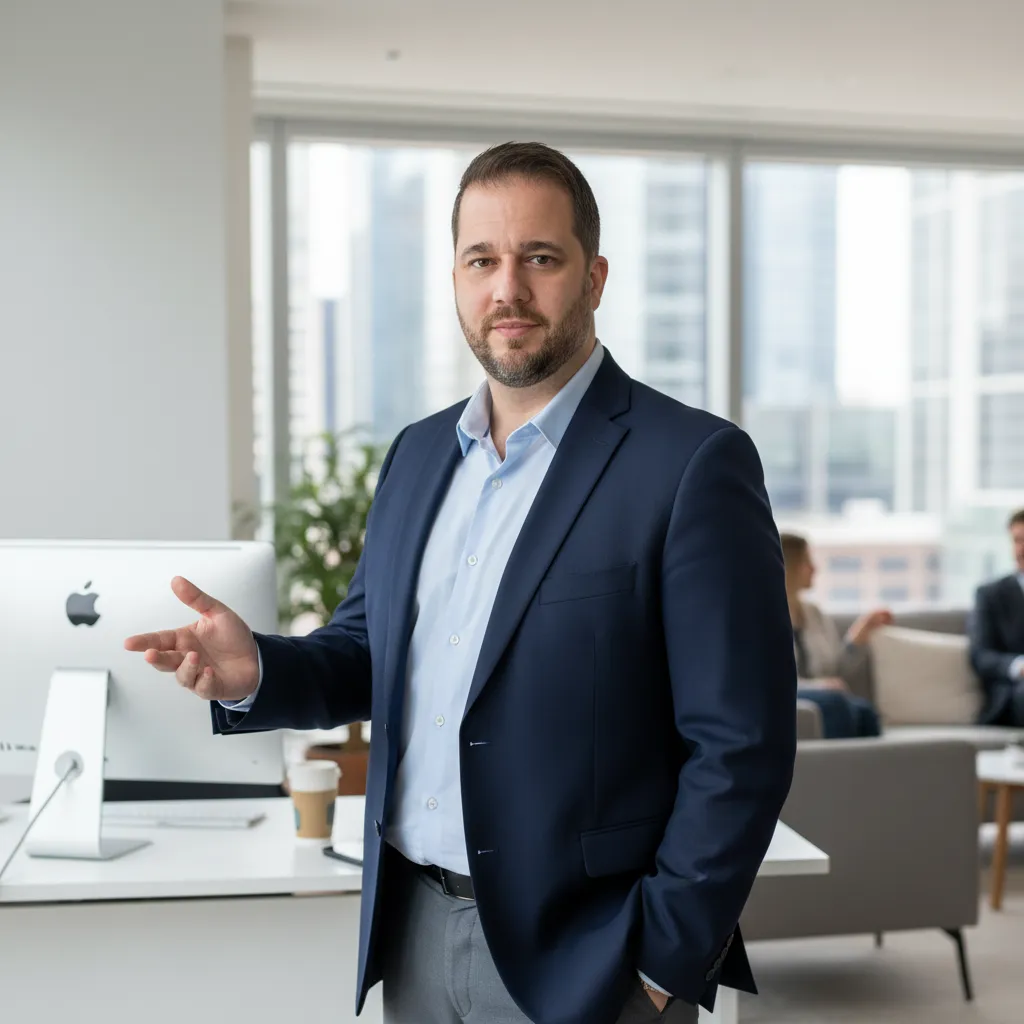 Professional financial advisor guiding business owners and professionals on tax-free investments and personalized strategies to secure their family's financial future, including life insurance and retirement plans.