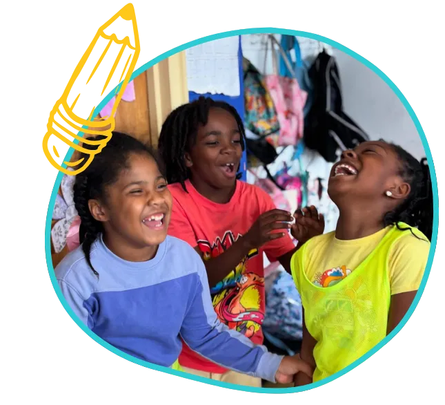 hapy children friends