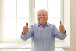 Clinical portrait of a mature male patient in consultation about prostate health.